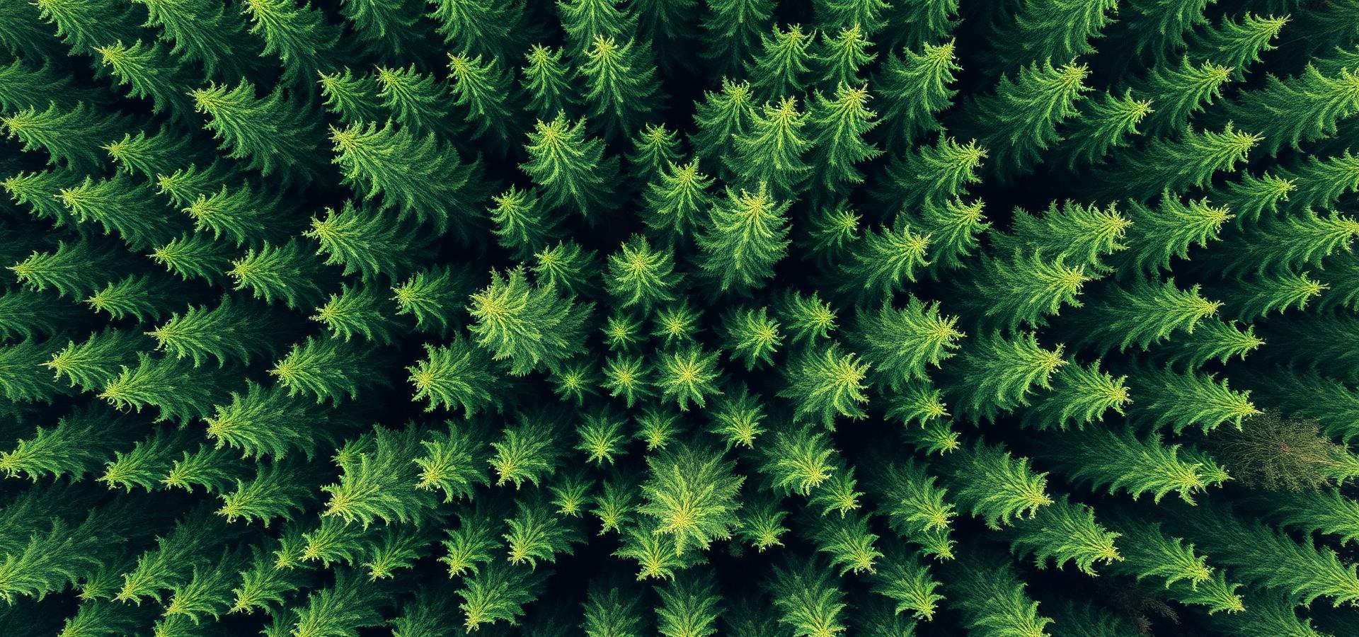 Vista aérea de floresta portuguesa